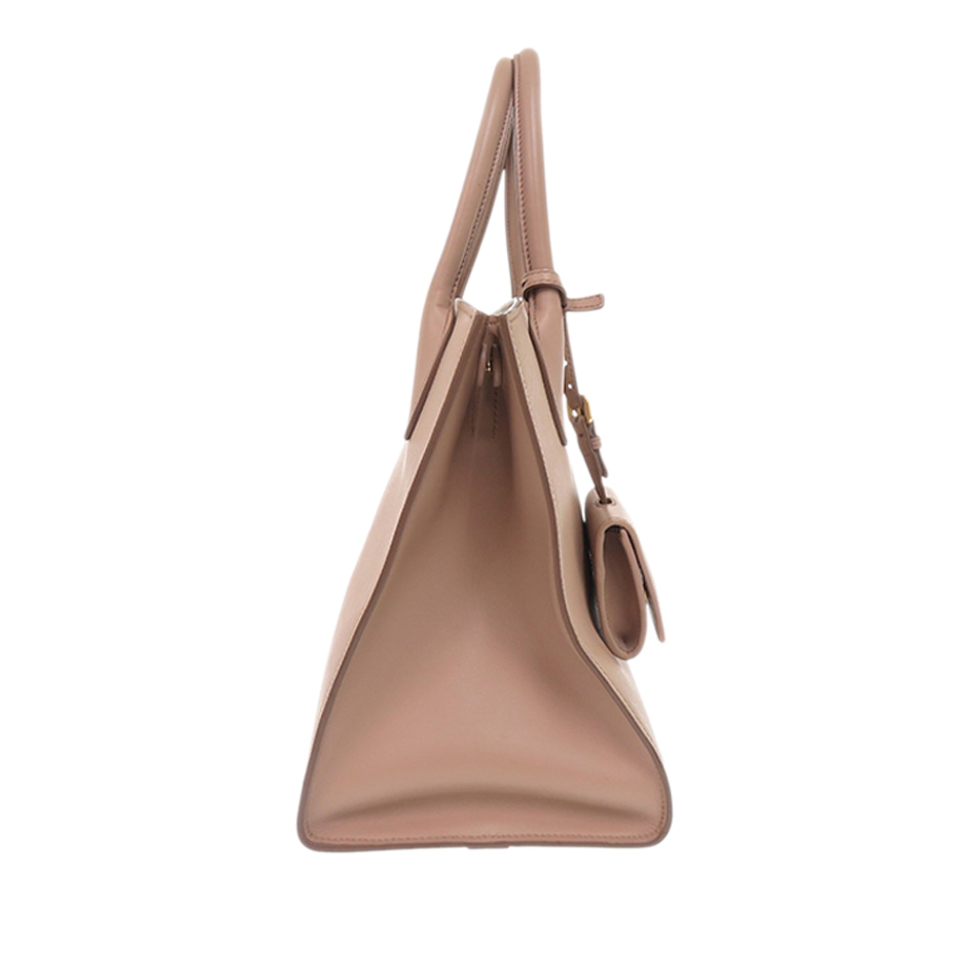 Medium Saffiano Cuir Monochrome Top Handle Tote - Image 4