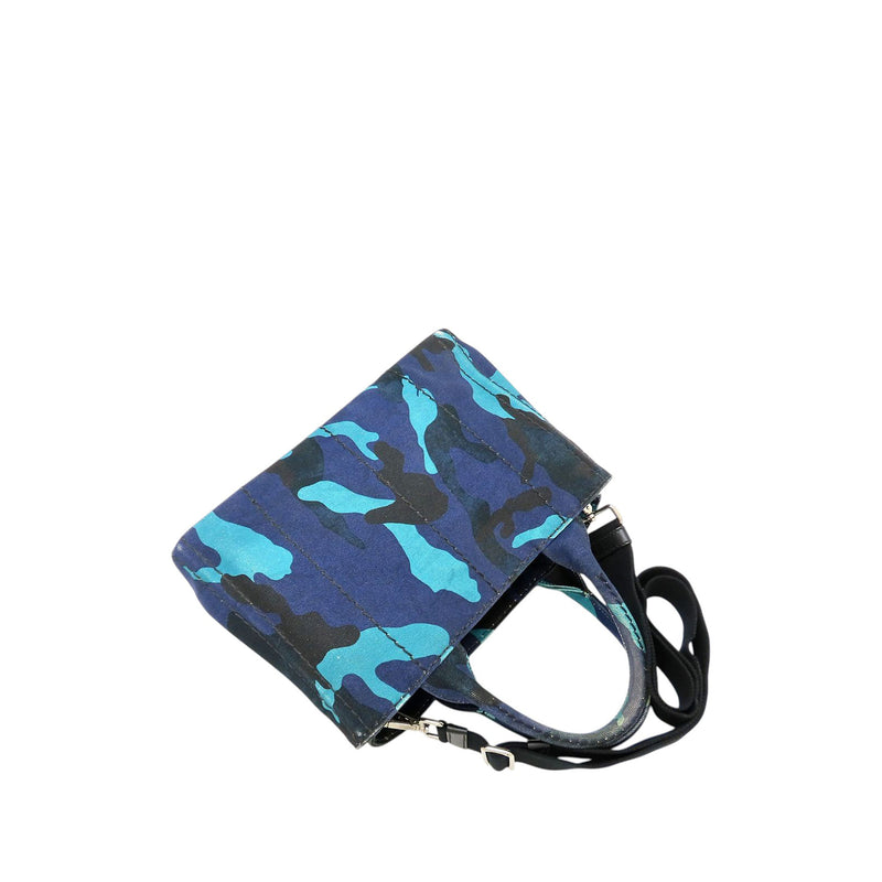 Small Canvas Canapa Logo Camouflage Satchel - Image 2