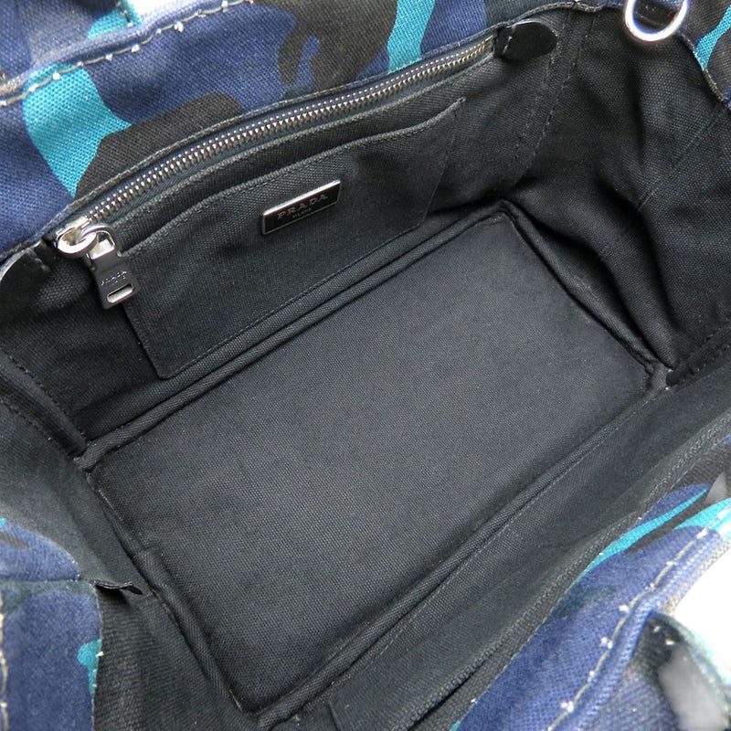 Small Canvas Canapa Logo Camouflage Satchel - Image 4