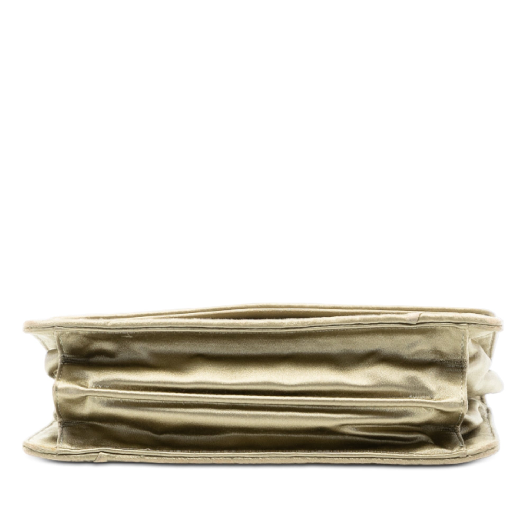 Satin Intrecciato Flap Shoulder Bag - Image 3