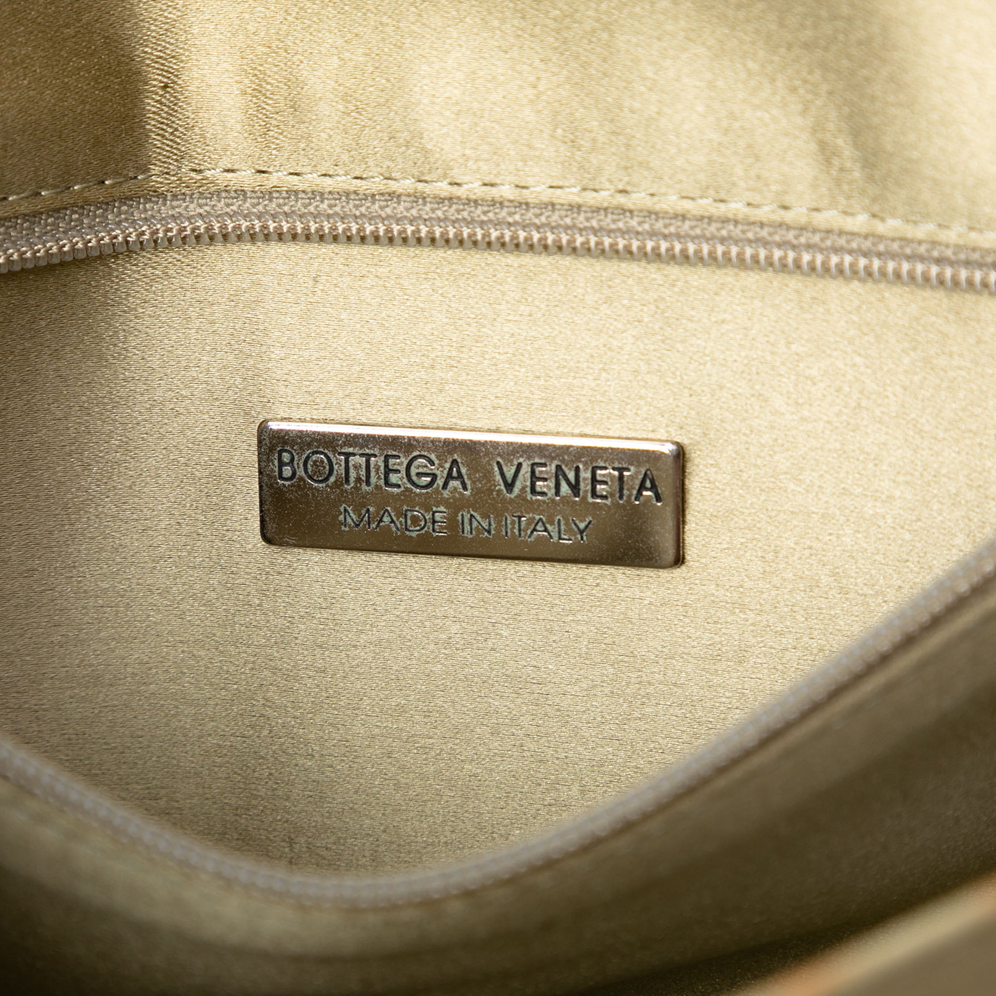 Satin Intrecciato Flap Shoulder Bag - Image 6