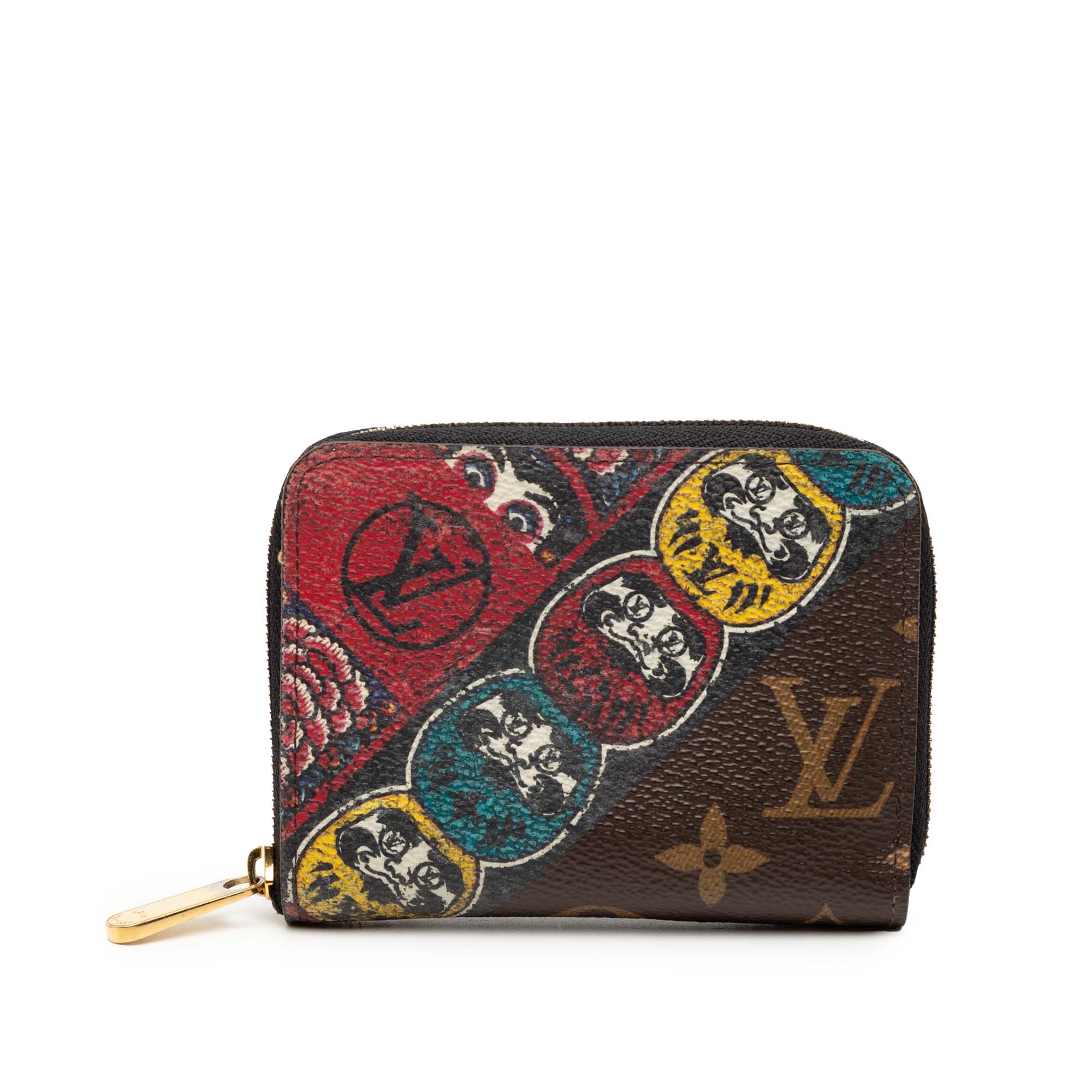 Kansai Yamamoto Monogram Kabuki Zippy Coin Purse - Image 1