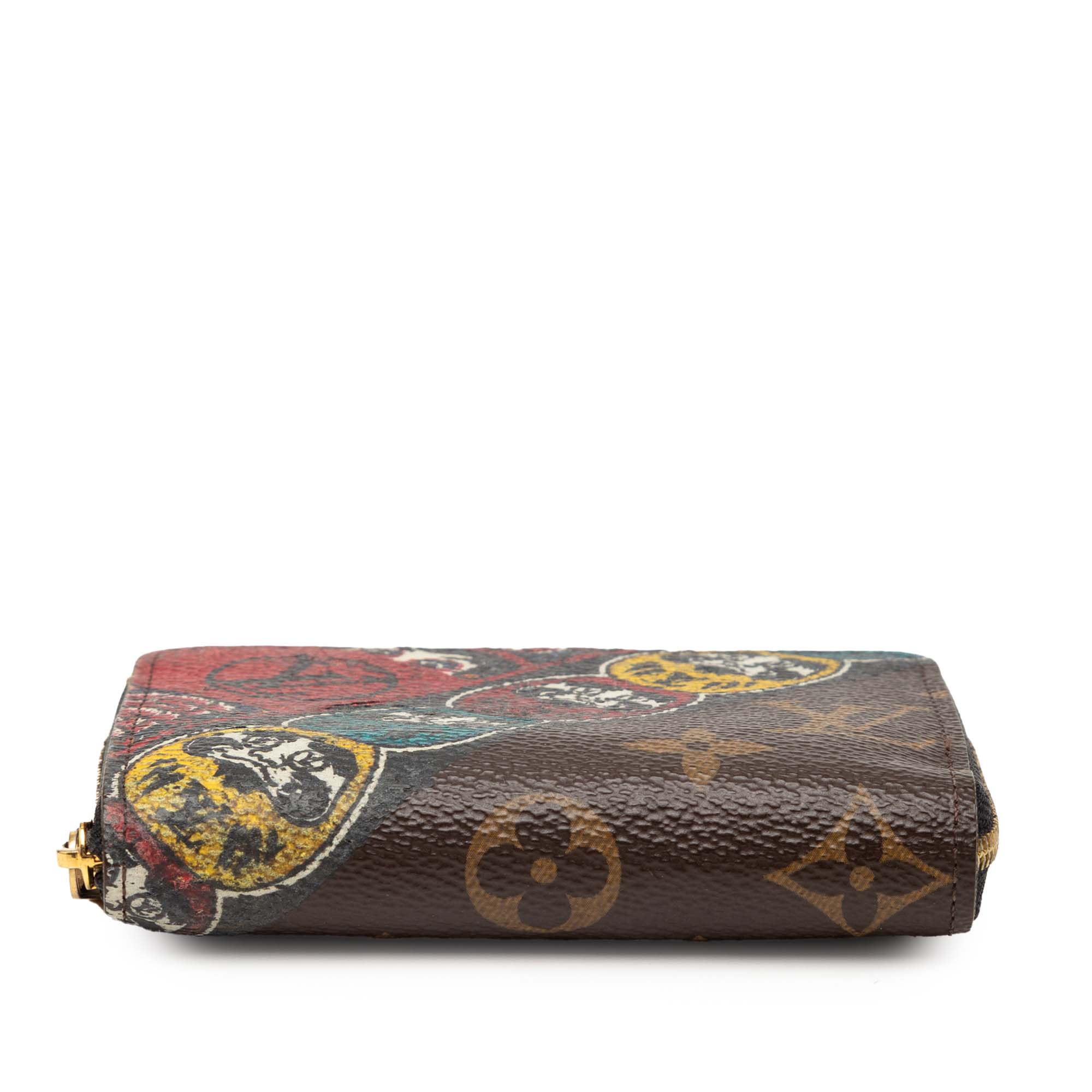 Kansai Yamamoto Monogram Kabuki Zippy Coin Purse - Image 3