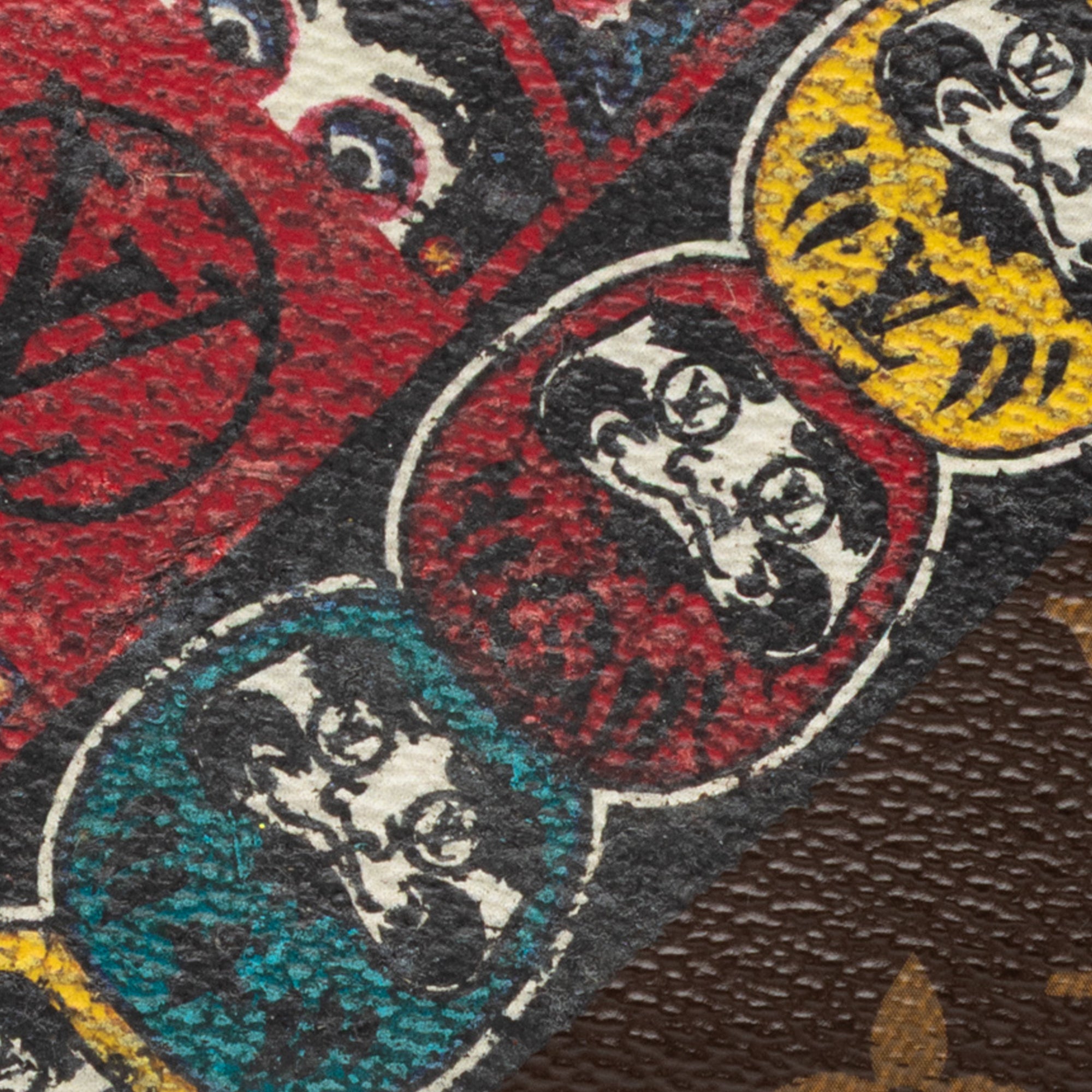 Kansai Yamamoto Monogram Kabuki Zippy Coin Purse - Image 7