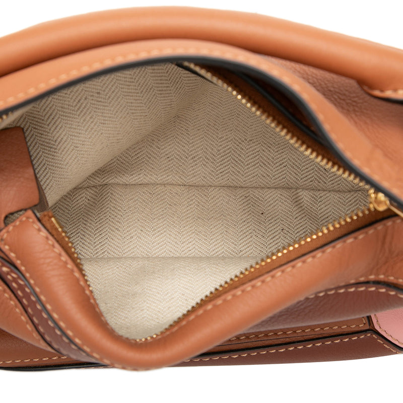 Mini Tricolor Calfskin Puzzle Satchel - Image 4