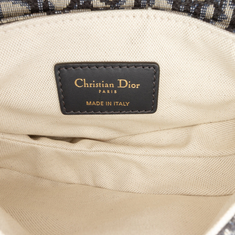 Mini Oblique Canvas Saddle Bag - Image 4