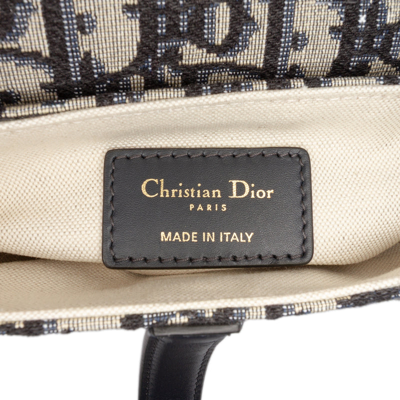 Mini Oblique Canvas Saddle Bag - Image 5