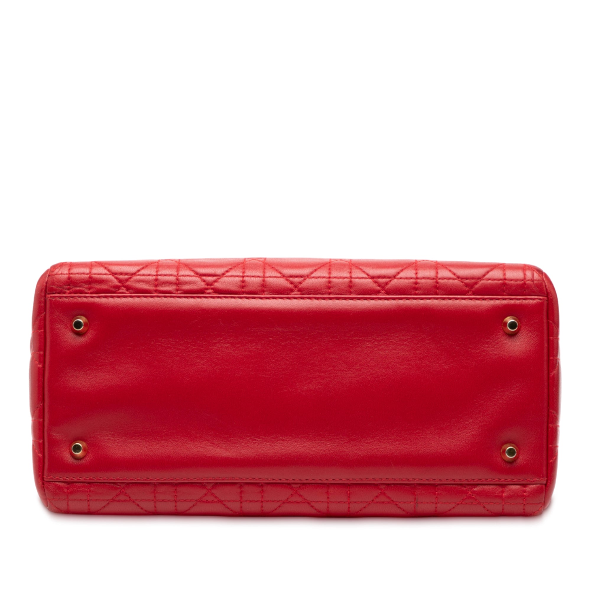 Medium Lambskin Cannage Lady Dior - Image 3