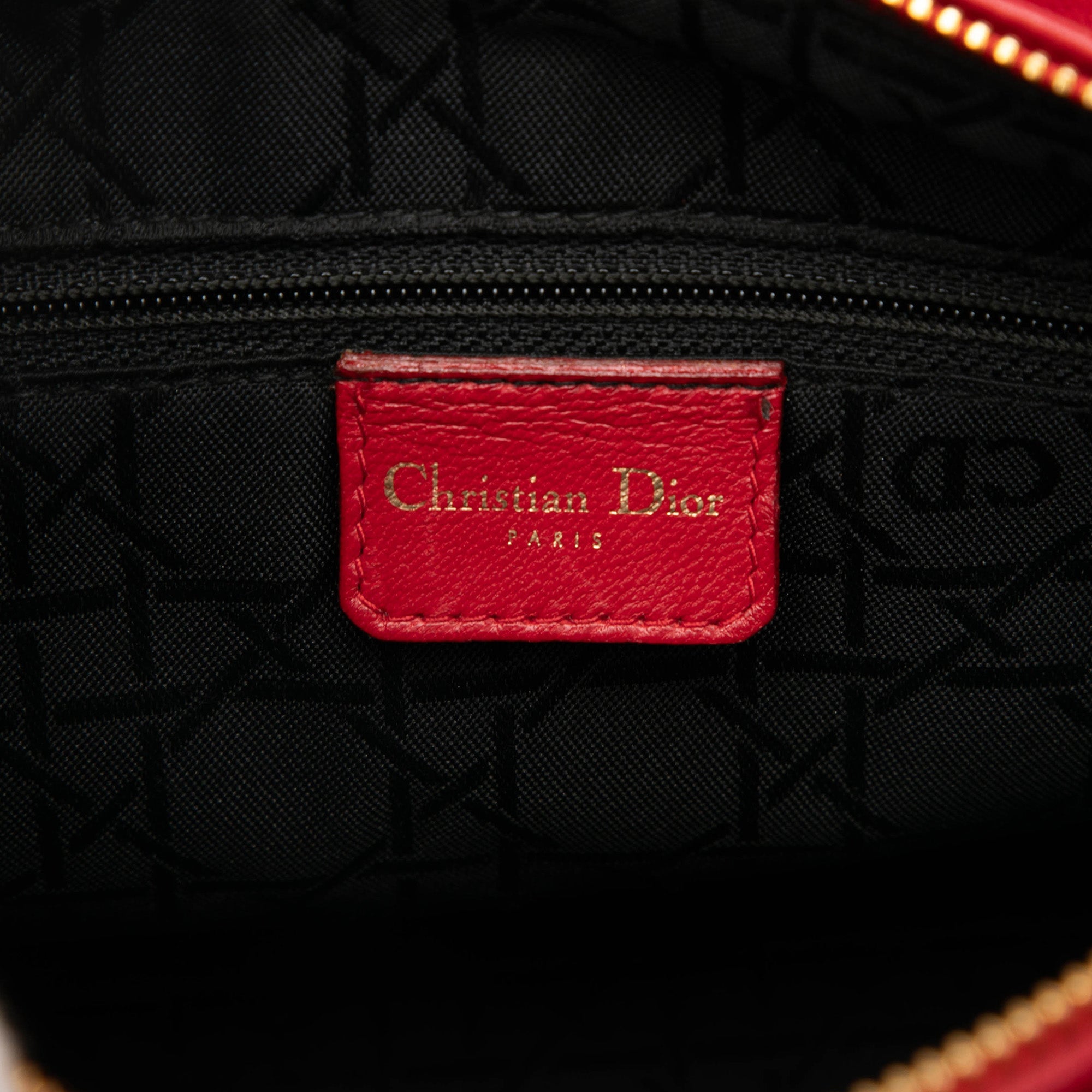 Medium Lambskin Cannage Lady Dior - Image 5