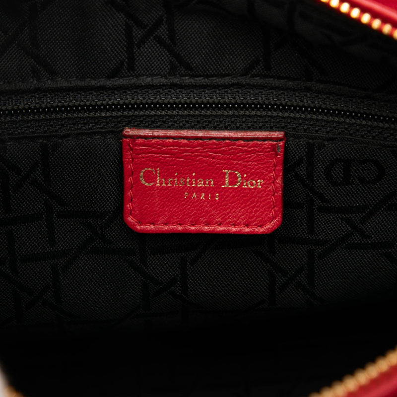Medium Lambskin Cannage Lady Dior - Image 5