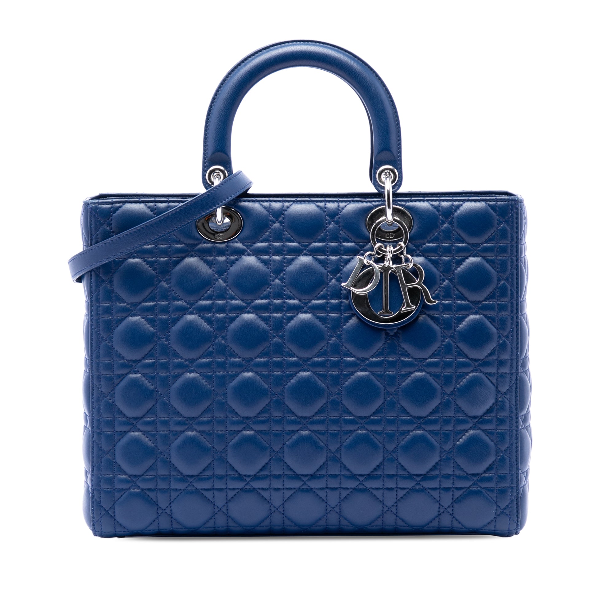 Large Lambskin Cannage Lady Dior - Image 1