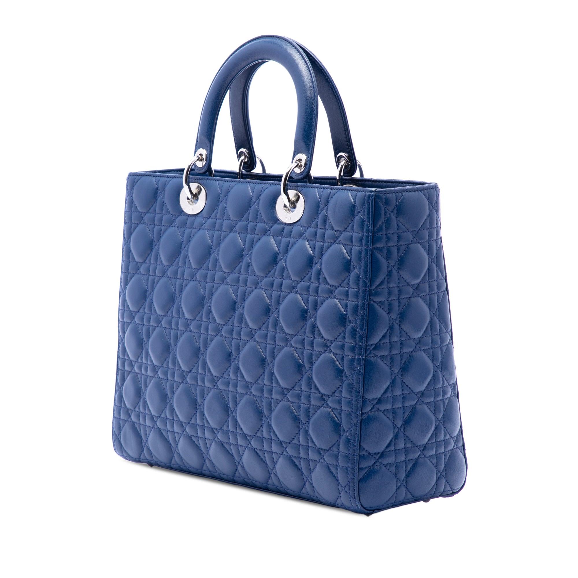 Large Lambskin Cannage Lady Dior - Image 2