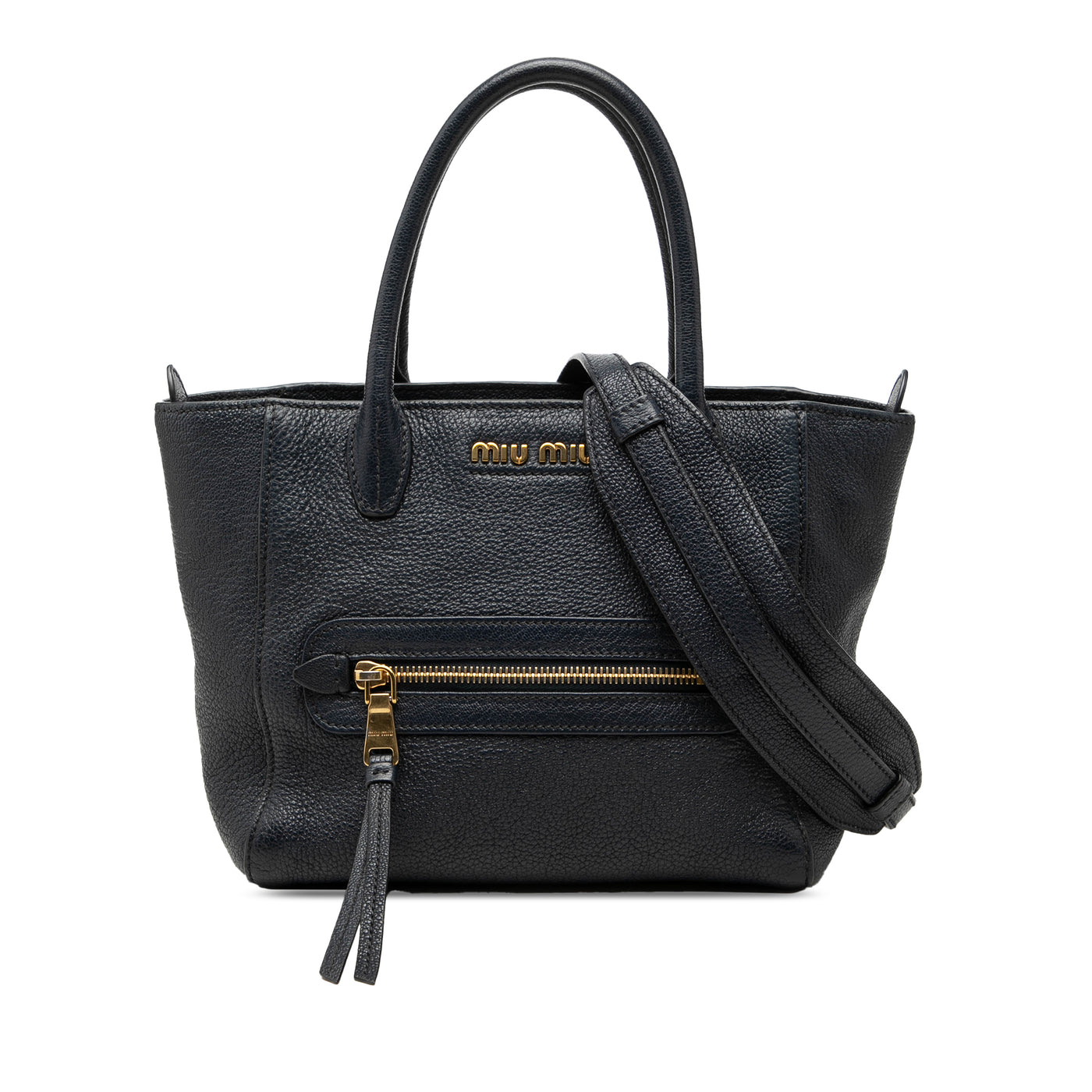 Goatskin Madras Front Pocket Satchel - Image 1