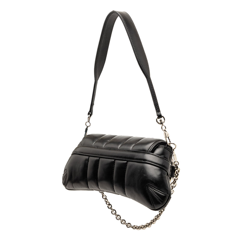 Small Quilted Leather Horsebit Chain Satchel - Image 2