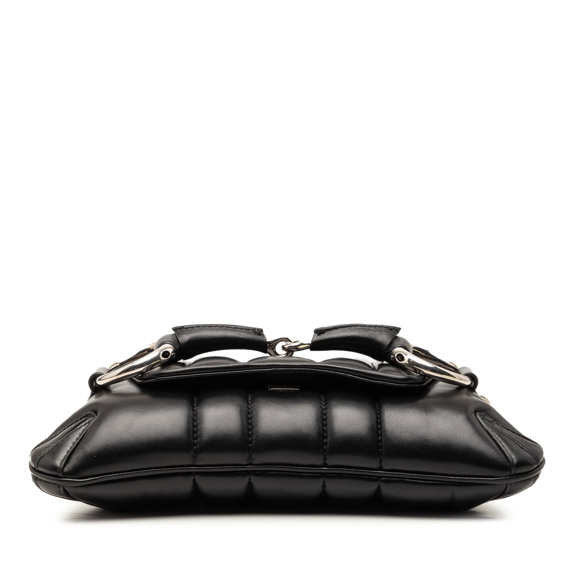 Small Quilted Leather Horsebit Chain Satchel - Image 3