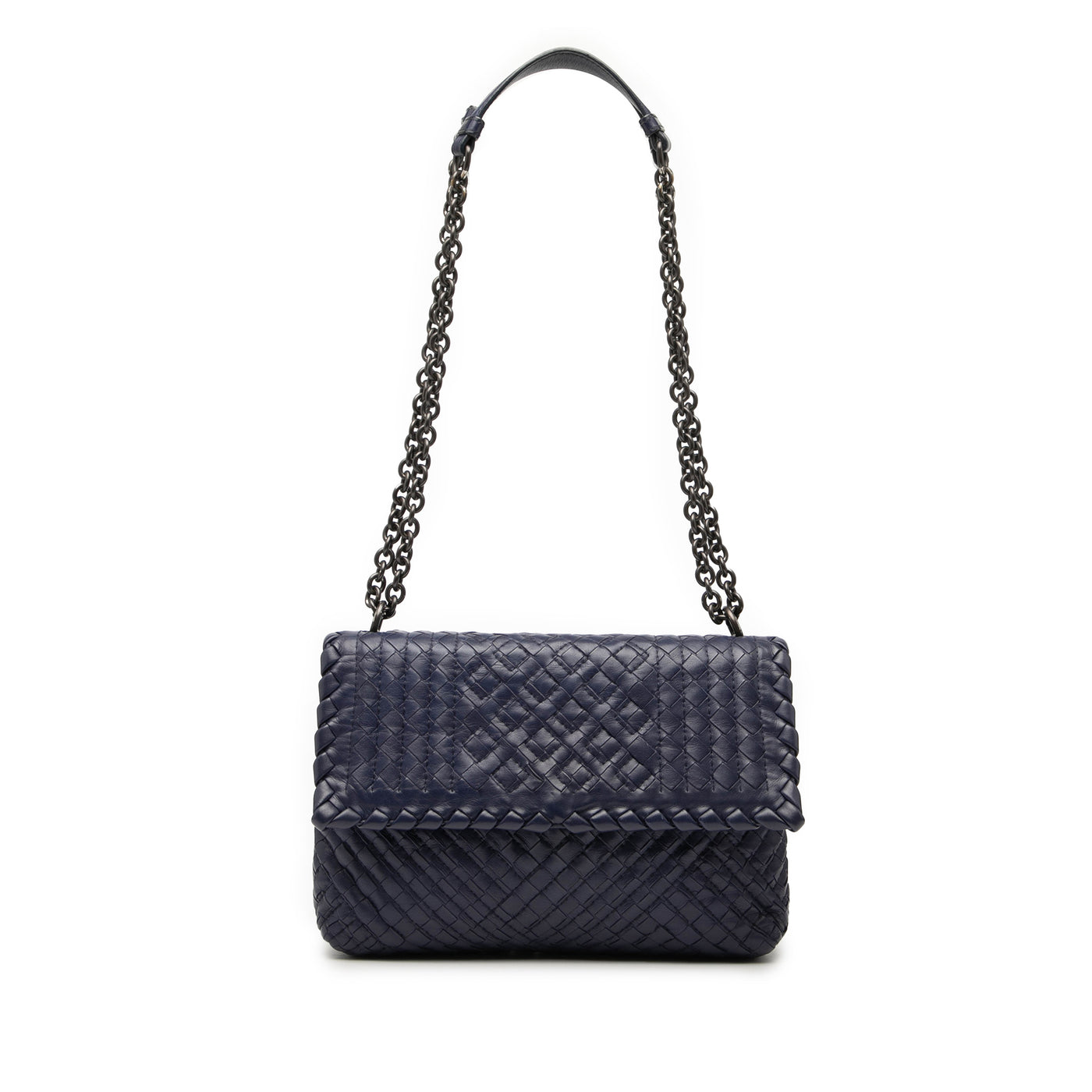 Small Nappa Intrecciato Boutis Olimpia Shoulder Bag - Image 1