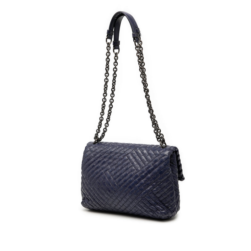 Small Nappa Intrecciato Boutis Olimpia Shoulder Bag - Image 2
