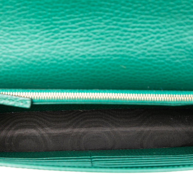 Dollar Calfskin Interlocking G Wallet on Chain - Image 4