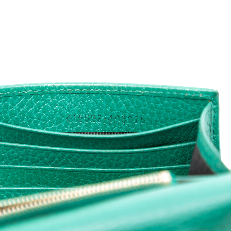 Dollar Calfskin Interlocking G Wallet on Chain - Image 5