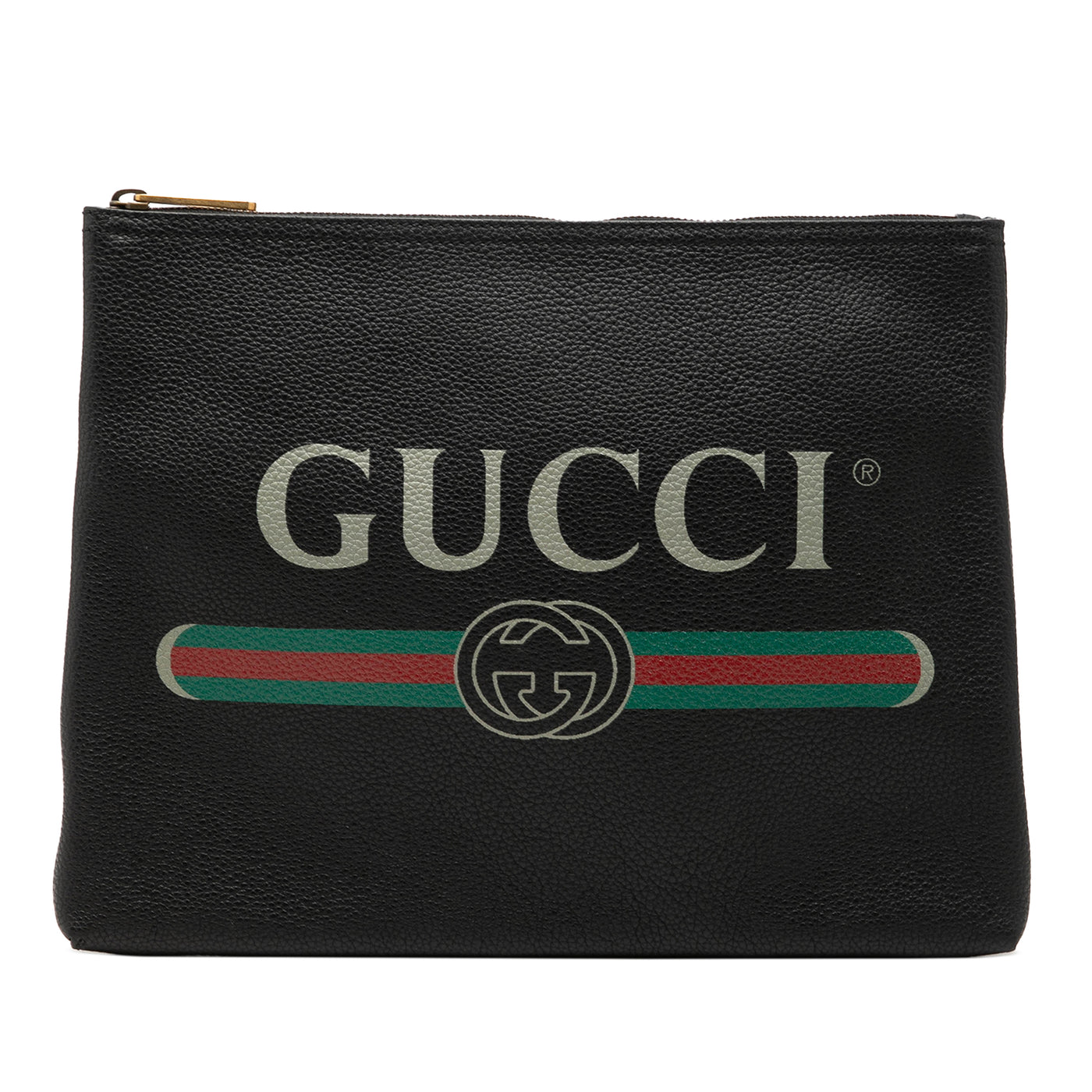 Medium Calfskin Logo Portfolio Clutch - Image 1