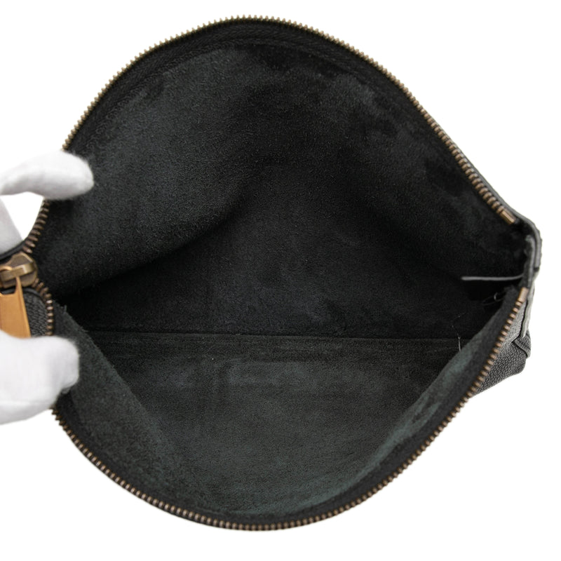 Medium Calfskin Logo Portfolio Clutch - Image 4