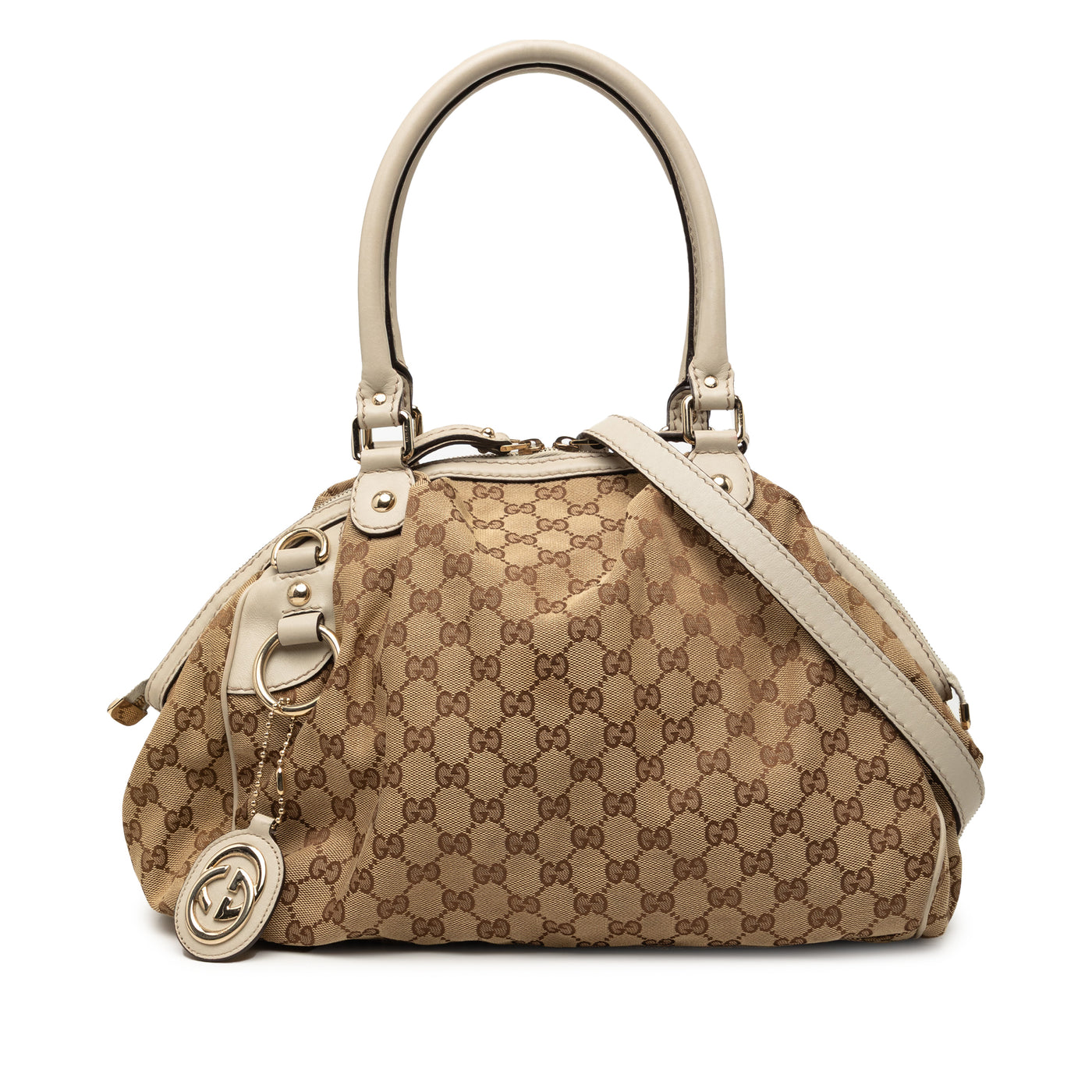 GG Canvas Sukey Satchel - Image 1