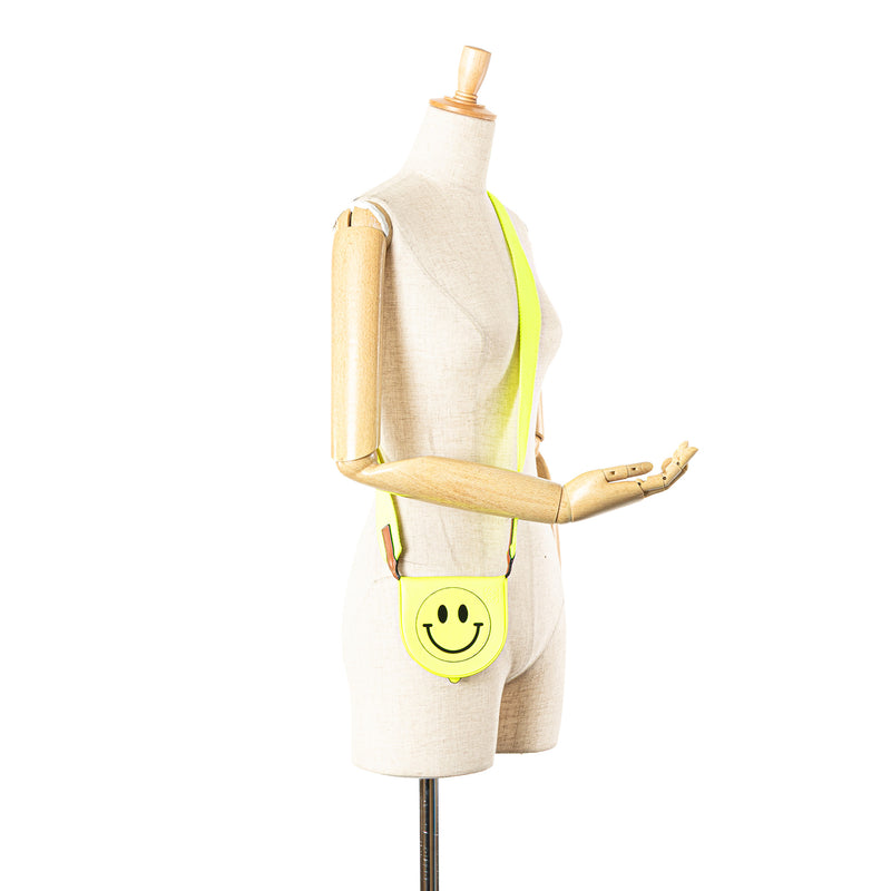 Small Smooth Calfskin Smiley Heel Crossbody - Image 10