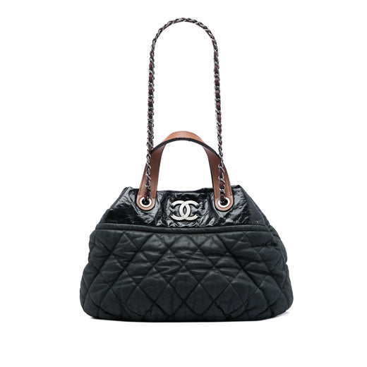 Large Quilted Iridescent Calfskin In The Mix Satchel - Image 1
