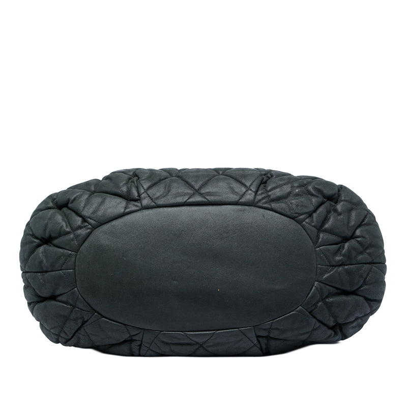 Large Quilted Iridescent Calfskin In The Mix Satchel - Image 3
