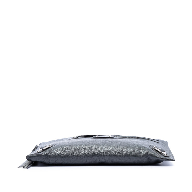 Lambskin Motocross Classic Zip Around Flat Clutch - Image 3