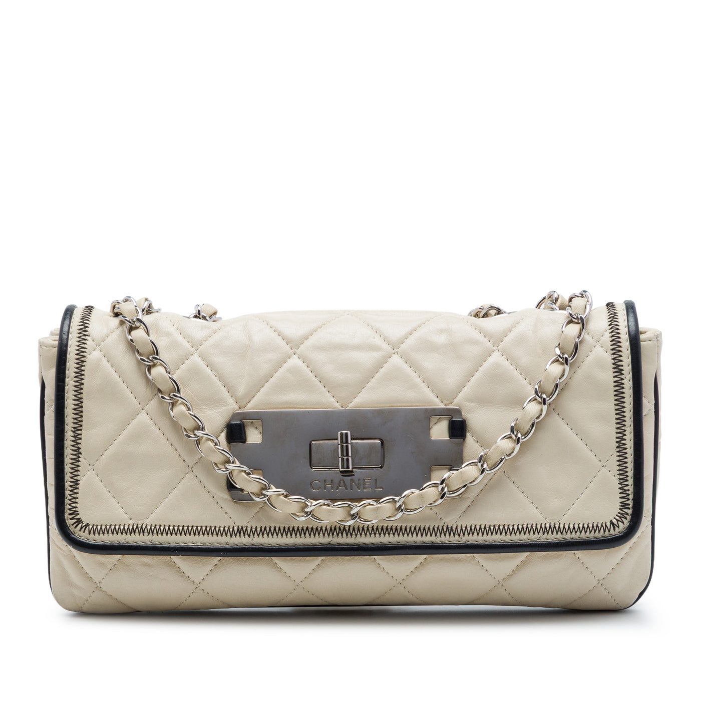 Quilted Aged Lambskin Reissue 2.55 East West Flap - Image 1