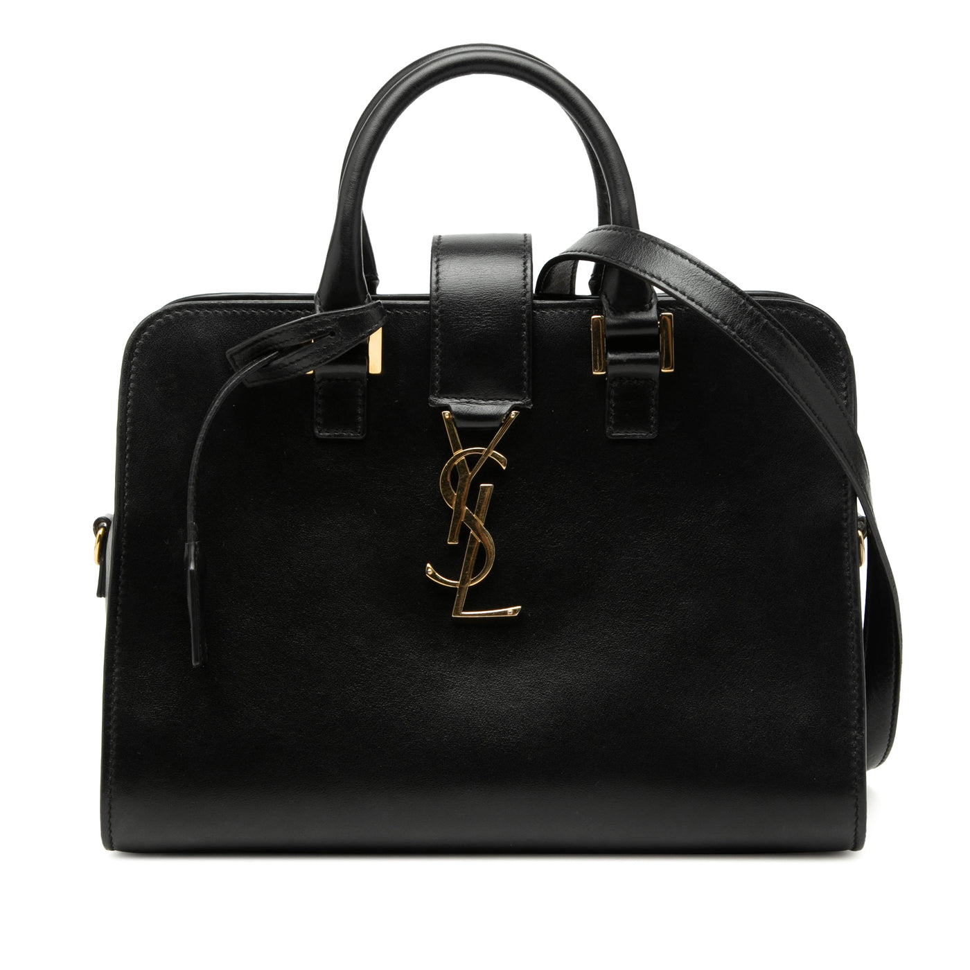 Baby Leather Monogram Cabas Satchel - Image 1