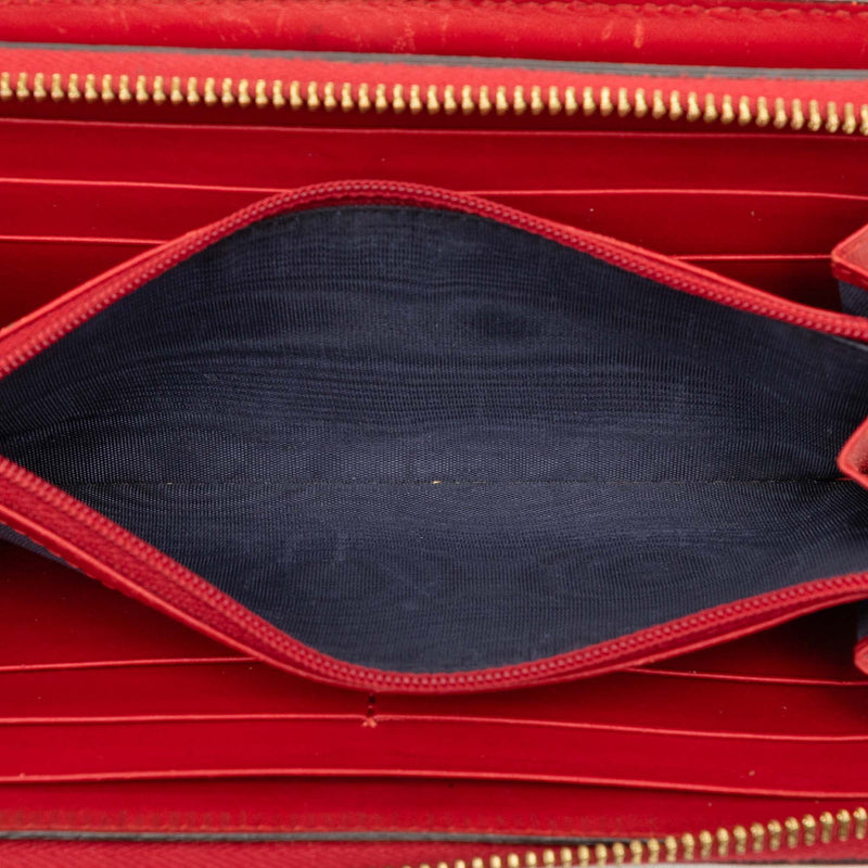 GG Supreme Blooms Zip Around Continental Wallet - Image 4