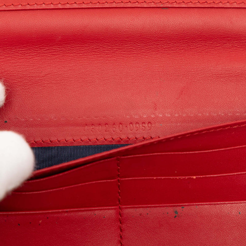 GG Supreme Blooms Zip Around Continental Wallet - Image 6