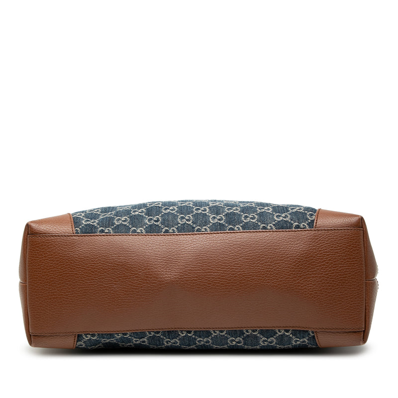 Medium GG Denim Ophidia Tote - Image 3