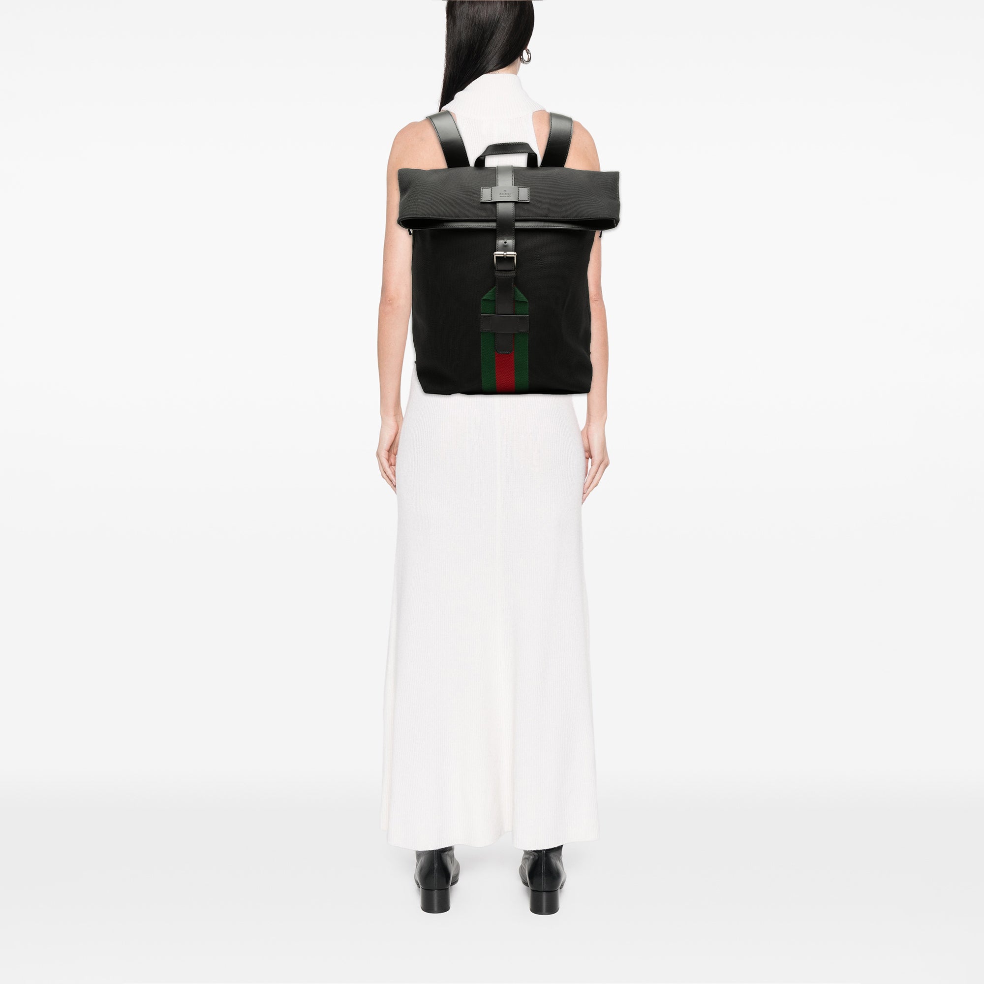 Canvas Techno Web Fold Over Backpack - Image 7