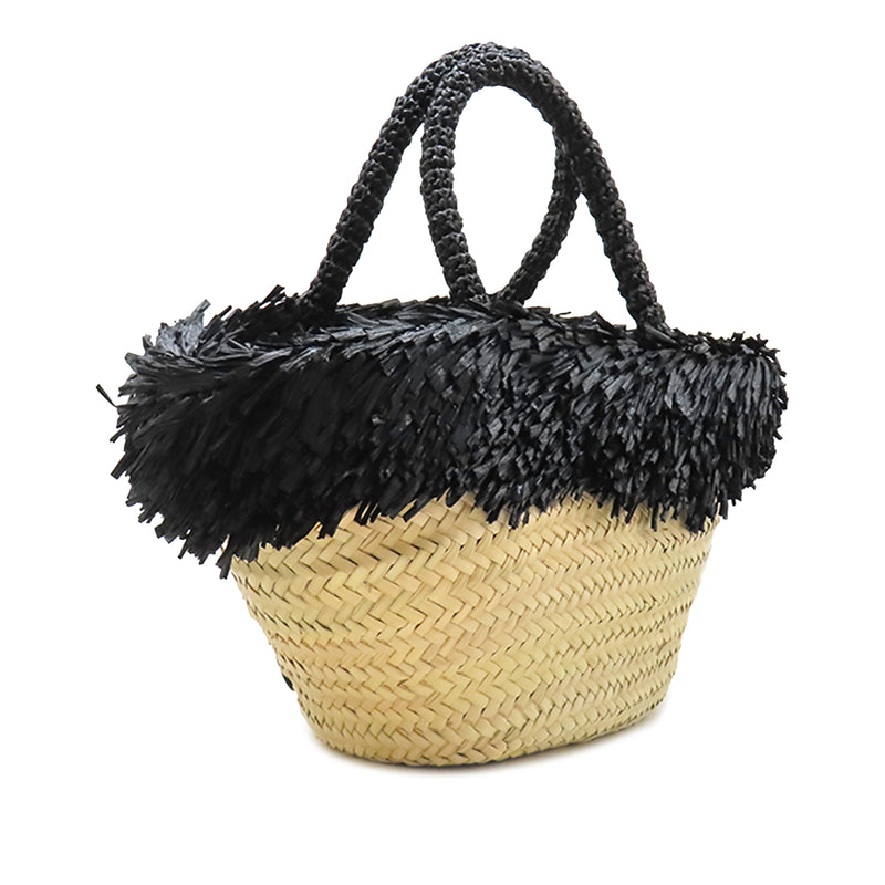 Raffia Basket Tote - Image 2