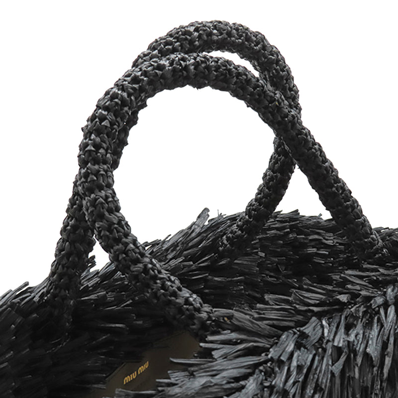 Raffia Basket Tote - Image 9