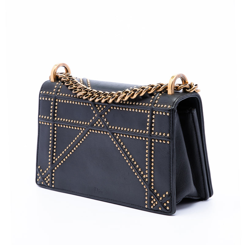 Medium Studded Lambskin Diorama Flap - Image 2