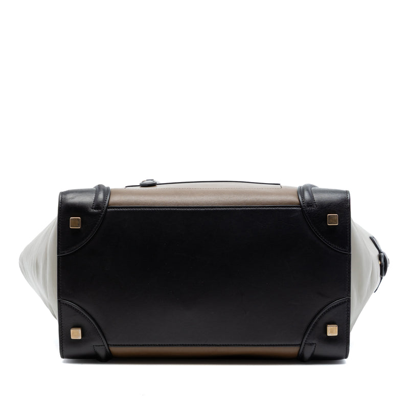 Mini Tricolor Calfskin Luggage Tote - Image 3