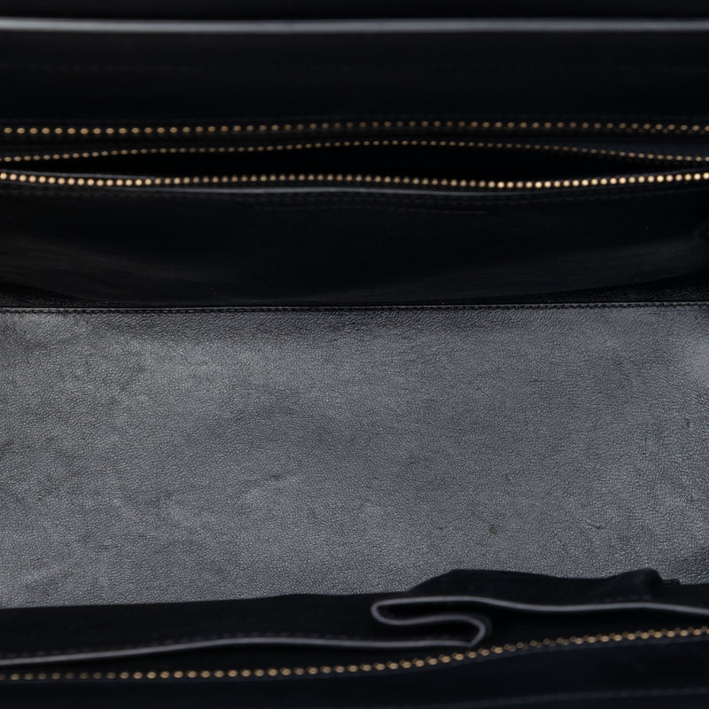 Mini Tricolor Calfskin Luggage Tote - Image 4