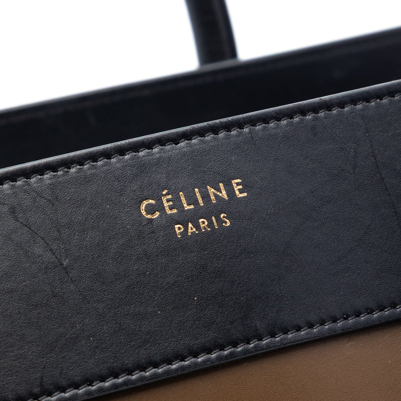 Mini Tricolor Calfskin Luggage Tote - Image 5