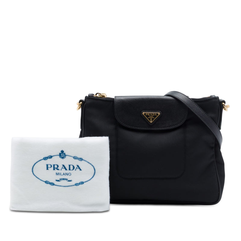 Saffiano Trimmed Tessuto Crossbody - Image 7