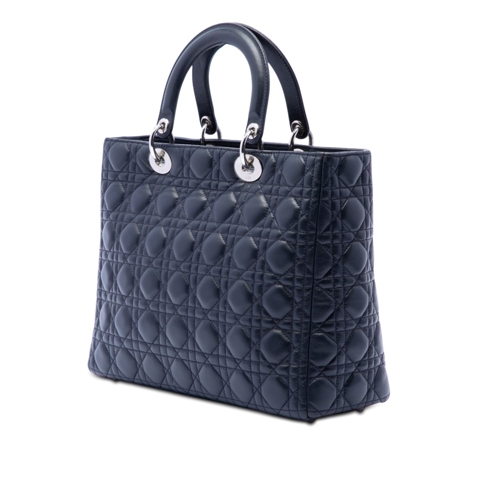 Large Lambskin Cannage Lady Dior - Image 2