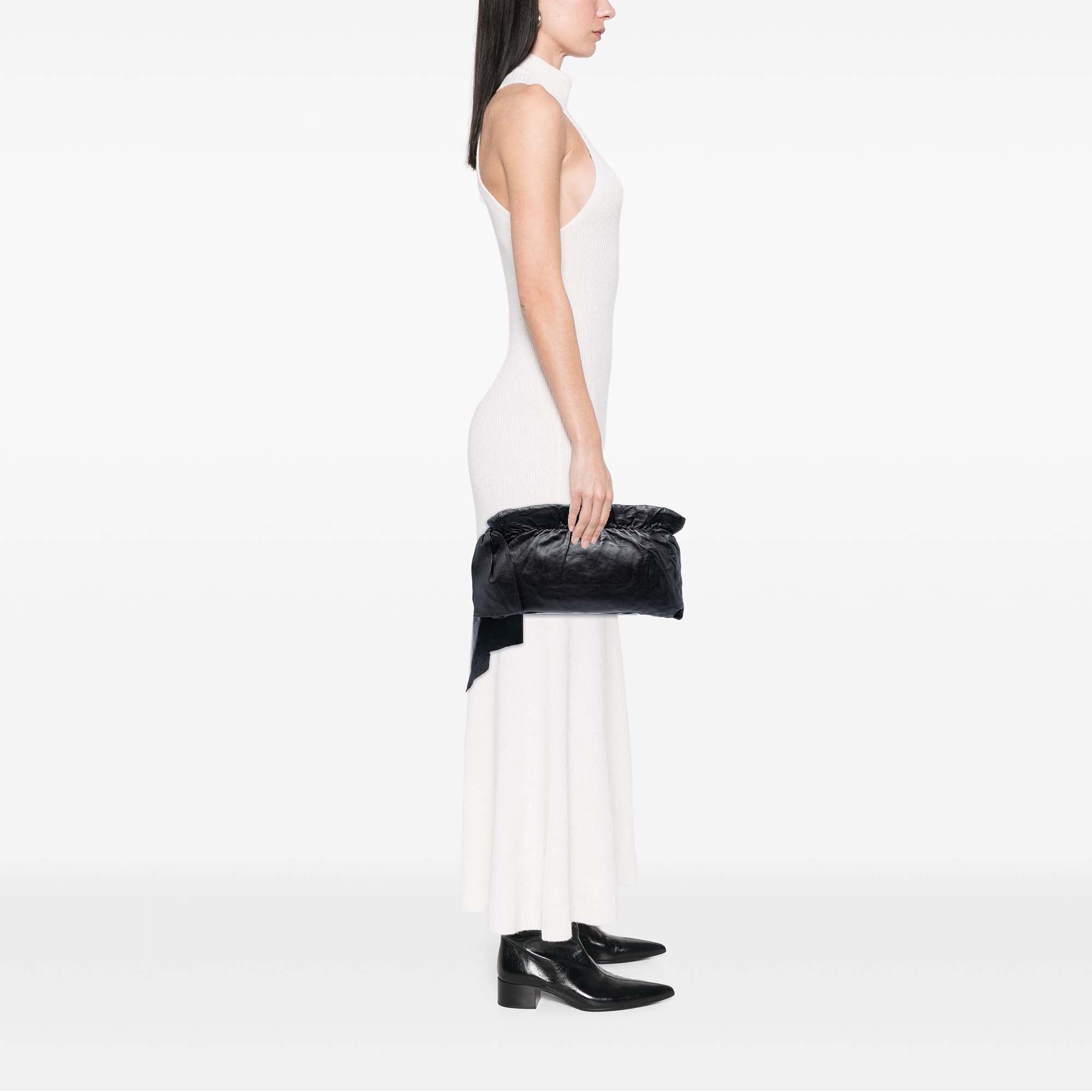 Nappa Antique Bow Clutch - Image 5