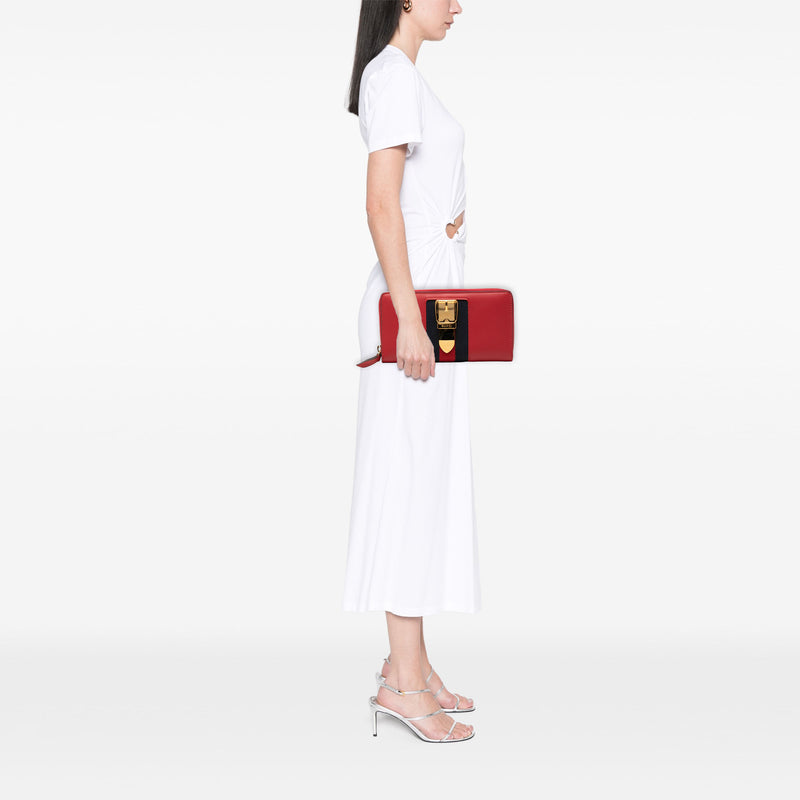 Calfskin Sylvie Zip Around Wallet - Image 7