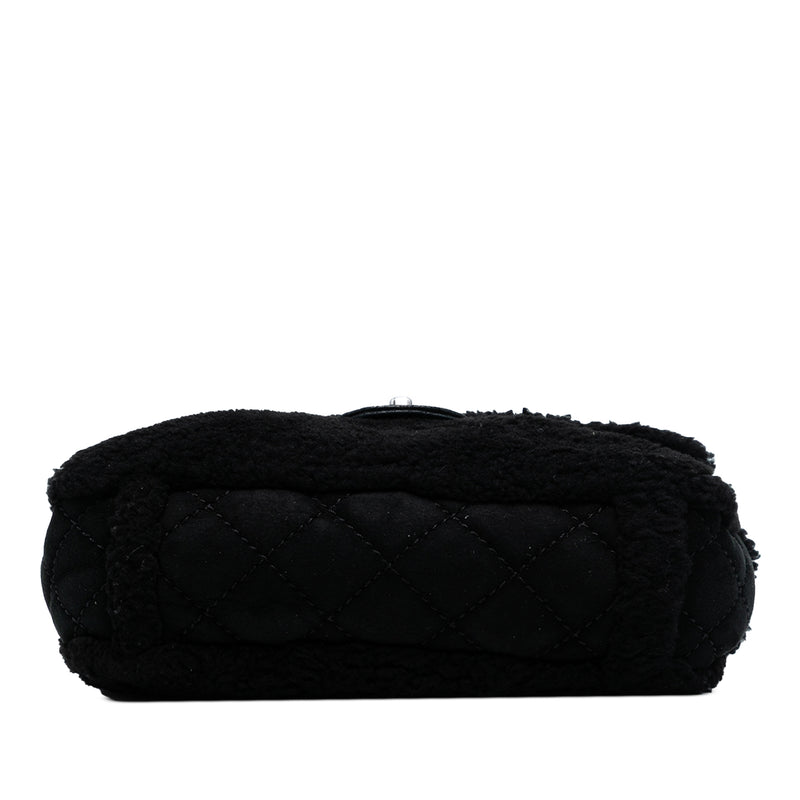 Medium Shearling Pearl Studded Flap - Image 3