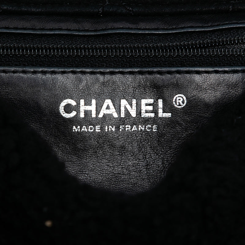 Medium Shearling Pearl Studded Flap - Image 5