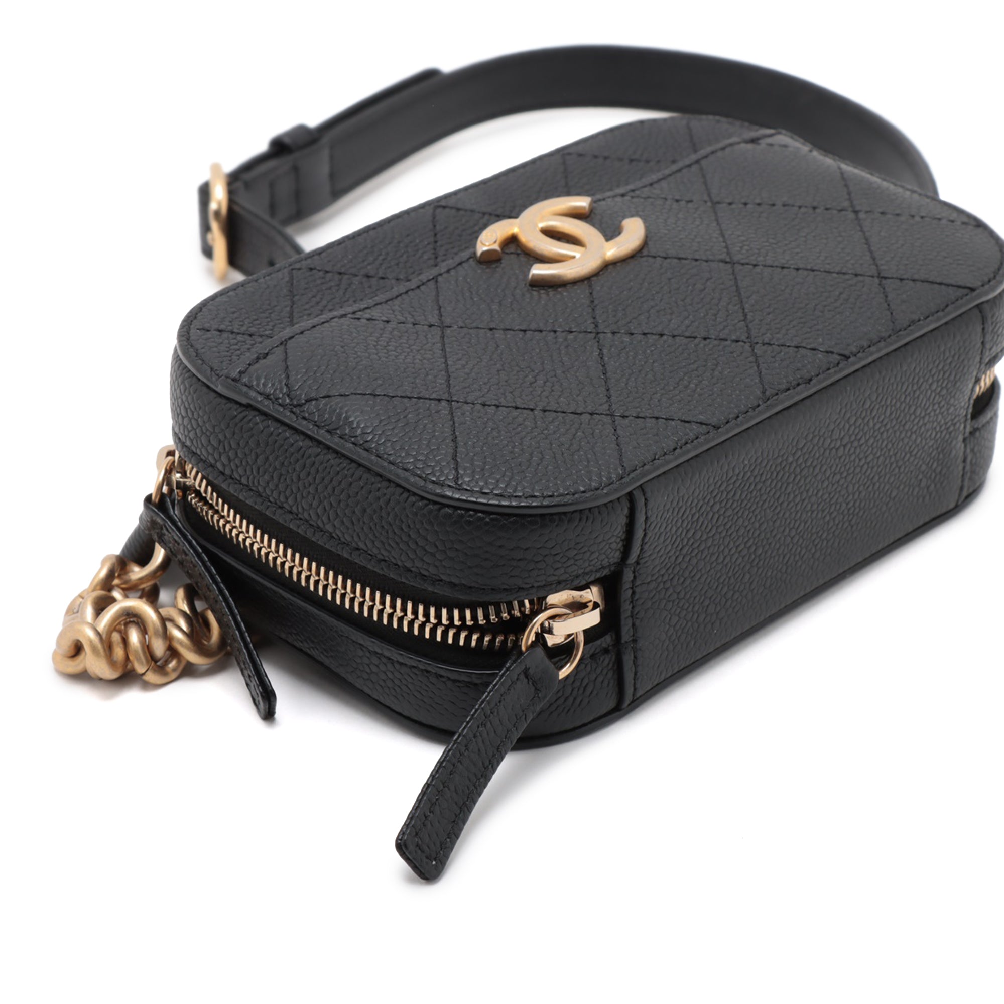 CC Stitched Caviar Chic Affinity Belt Bag - Image 8