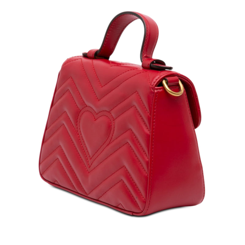 Mini GG Marmont Matelasse Leather Top Handle Bag - Image 2